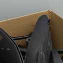 BestOffice | Ergonomic Office Chair | Mid-Back Swivel Desk Chair | Breathable Backrest & Lumbar Support | Adjustable Height | Sponge Seat | Rolling Wheels | Dark Black | for Adults & Women