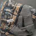 Rugflix 5x7 Area Rug for Living Room, Vintage Washable Area Rug Non Slip Backing Low Pile, Floral Soft Foldable Carpet for Bedroom Dining Room, Blue