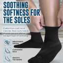 Doctor's Select Diabetic Socks for Men - 4 Pairs Diabetic Ankle Socks for Men | Non Binding Neuropathy Socks