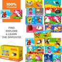 QUOKKA 5X MEGASET Puzzles for Toddlers 3-5 - Matching Games for Kids Ages 2-4 - Numbers Animals Opposites ABC Learning for Toddlers 1-3 Year Old - Educational Toy Activities for Boy and Girl