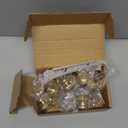 Ravinte 10 Pack Brushed Brass Kitchen Cabinet knobs Single Hole Drawer Pulls for Bathroom, Dresser Drawer and Cupboard Hardware