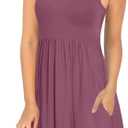 LONGYUAN Summer Dresses for Women 2026 Vacation Dress Women's Casual Sun Dress Beach Petite Sundresses (Pink, L)