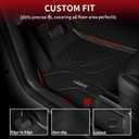 LASFIT Floor Mats for Tesla Model X 6 Seater & Model X Plaid 2026 2025 2024 2023 2022 2021, All Weather TPE Custom Fit Floor Liners 1st & 2nd & 3rd Front & Rear Row Car Mats, Black