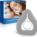 Replacement F20-Style Fabric Mask (Small), CPAP Full Face Cushion - Wrapped by Velvet for Airfit F20 & Airtouch F20, Ultra-Soft Mterial to Reduce Redness, Minimal Pressure & Enhanced Comfort