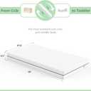 Dourxi Crib Mattress, Dual-Sided Comfort Baby and Toddler Mattress with Gel Memory Foam and Removable Cover, Fits Standard Size Cribs and Toddler Bed, 52x27.5x5.5 inches