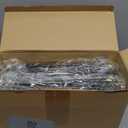 24 Pcs Restaurant Menu Covers 8.5 x 11 Inch Book Style 3 Page 6 View PVC Transparent Restaurant Menu Holder Book for Cafe Bar Hotel, Black