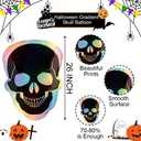 2 x Halloween Balloon Skull Balloons Gradient Skeleton Balloons for Halloween Theme Party Decor Spooky Party Supplies Day of the Dead Party Decoration Balloon Sets-3 Pcs