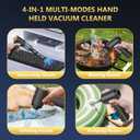 BSRCO Brushless Handheld Vacuum, 15000Pa Strong Suction Cordless Car Vacuum with 2 Modes, 0.67lbs Ultra-Lightweight Mini Portable Vacuum Cleaner & Air Duster for Home, Keyboard, Pet Hair, Travel