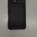 For iPhone 16 Pro Max Case Wallet with Screen Protector (Tempered Glass), Card Holder (4-5 Cards), Slide Camera Cover, Military Grade Drop, Heavy Duty Men Women Case for iPhone 16 Pro Max, Black