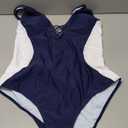 Women's Tummy Control Swimsuits One Piece Backless Crisscross Bathing Suit, Blue, Size XXL