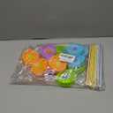 REGULAR Mouth Mason Jar Lids for Ball, Kerr, etc with Straw Hole/Straws/Silicone Stoppers/Rings/Clean Brush, BPA Free Colored Plastic Canning Jar Drinking Lids & Food Storage Caps 26 Pack