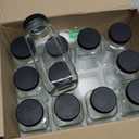 AuroTrends 8 oz Glass Bottles with Lids 12Pack, 250ml Glass Bottles for Juicing, Water, Kombucha - Portable Glass Juicing Bottles Reusable Glass 8oz (8fl.oz, Set of 12)