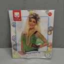 Ladies 80s 80's 1980s Fancy Dress Mesh Top Fishnet Net Green T Shirt by Smiffys, Size M/L