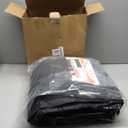 Car Garage Door Insulation Kit Fits 9x7 FT - Magnetic Thermal Insulated Door Curtains for Winter with Clear Window, Garage Door Cover Blanket Panels Screen for 1 Car Garages- Black