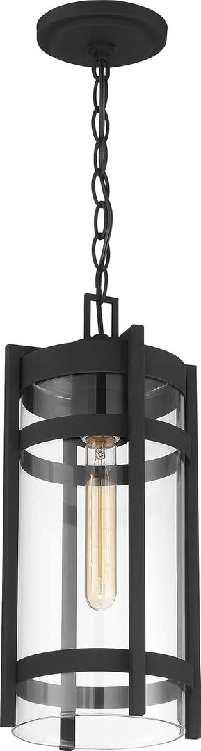 Nuvo 60/6574 Tofino 1 Light Hanging Lantern,Textured Black