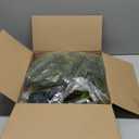 9FT Real Touch Norfolk Pine Garland Christmas with Light Winter Artificial Faux Greenery Garland Table Mantle Stairs Fireplace Wall Decor Outdoor Indoor Porch Home Decorations (Battery Not Included)