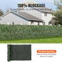 VEVOR Artificial Ivy Privacy Fence Screen, 59 x 158 in Faux Ivy Vine Leaf Hedges Fence, Greenery Privacy Fence with Mesh Cloth Backing, Green Wall Decoration for Outdoor Garden, Yard, Balcony