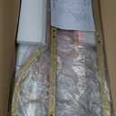 5-Tier Rack Freestanding Floor, 11 Bottles Modern Wooden Holder-Storage Cabinet for Home Bar, Kitchen, Dining Room Space Saving Bar Stand with Easy Assembly.(Gold/White)