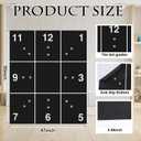 Fitness Precision Mat Home Workout Equipment 4.6' x 4' x 2.2 mm Large Exercise Rubber Non Slip Mat for Yoga Pilates Cardio Fitness Home Gym Floor