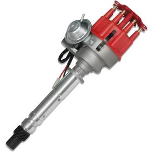 Red Cap Ready To Run Ignition Distributor Fits Chevy SBC BBC V8 305 350 396 454 (OE: 1035011, PE323R)