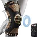 NEENCA Copper Knee Brace for Knee Pain, Knee Support with Patella Pad & Side Stabilizers, Compression Knee Sleeve for Sport, Workout, Arthritis, ACL, Joint Pain Relief, Meniscus Tear- FSA/HSA Eligible