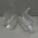 Qeirudu 12 oz Small Clear Plastic Bowls, 50 Pack Disposable Hard Plastic Party Serving Bowls for Salads, Ice Creams, Fruit, Desserts, Parfaits, Snacks