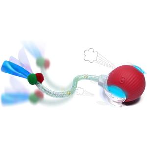 GlowPounce Interactive Cat Toy Ball  Upgraded Smart Motion-Activated Automatic Fast Rolling Ball with Glowing Lights & Mesh Speedy Tail 3.0  USB Rechargeable Kitten Toy for Bored Indoor Adult Cats