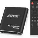 HDMI Media Player, Black Mini 1080p FullHD Ultra HDMI Digital Media Player for MKV/RM HDD USB Drives and SD Cards