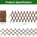 2 PCS Expandable Garden Trellis, 13.1" x 67" Trellis for Climbing Plants Outdoor, Wooden Lattice Fence Wall Panel Lattice Panels for Outside, for Climbing Plants Vine Ivy Rose Cucumbers Clematis4PC