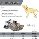 4 x Dog Tuxedo Wedding Suit Shirt with Bow Tie, Formal Outfit Tux Attire for Puppy Small Medium Dogs Cats Costume (Khaki Scarf, Large)