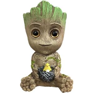 SLOCME Aquarium Groot Air Bubbler Decorations - Oxygen Pump Resin Crafts for Aquarium Fish Tank Decor,with Air Bubbler Stone for Aquarium