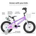 JOYSTAR Pluto Kids Bike 12 Inch Toddlers Bike with Training Wheels for Boys Girls Kids' Bicycle for Age 2-4 Years Purple