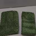 Kevin Textile Spring Throw Pillow Covers Soft Corduroy Decorative Set of 2 Boho Striped Pillow Covers Pillowcases Farmhouse Home Decor for Couch Bed Sofa Living Room 22x22 Inch Moss Green