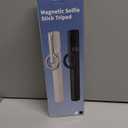 TONEOF 68" Magnetic Selfie Stick Tripod with Aluminum Strong Magnetic Holder for Magsafe, 360 Rotatable Travel Phone Tripod Stand with Metal Ring & Rechargeable Remote for iPhone/Android(Beige Gray)