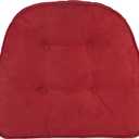 Non-Slip Chair Cushions, Assembled in USA, U-Shaped Skid-Proof Seat Pads for Dining Room, Kitchen, Office, 15"x16"