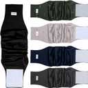 Vecomfy Belly Bands for Male Dogs Diapers(5 Pack),Premium Washable Reusable Small Dog Belly Wrap Leakproof Puppy Diapers,S