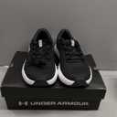 Under Armour Women's Charged Surge 4, (001) Black/Anthracite/White, 9.5, US