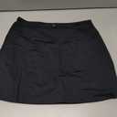 DLOODA Womens Skort Tennis Skirt with Pocket Shorts Mini Golf Skirts High Waisted Athletic Skorts Summer Workout (Black, XL)