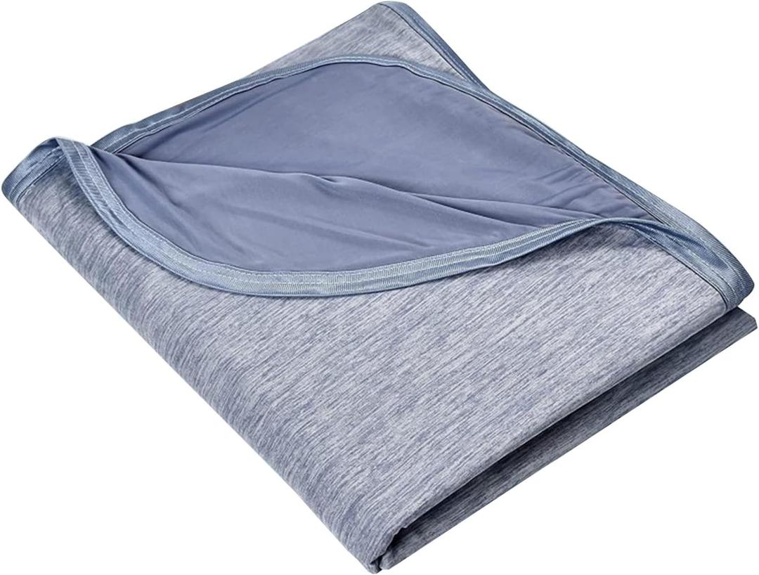 Cool Blanket for Hot Sleep, Soft Double Side Cool Throw Blanket Sweat Absorbs Heat to Keep Adults Kids