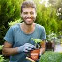 Gardening Coffee Mug Christmas Birthday Gifts for Women Men Boss Teacher Mom Dad Best Friend,Cool HandMade Office Desk Fall Decor White Elephant Gift,Novelty Plant Lovers Pot Cup with Shovel Spoon Set