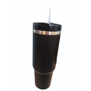 30 oz Stainless Steel Vacuum Insulated Tumbler | To Go Coffee Cup Iced Coffee Cups, Iced Coffee Sleeve, Travel Mug, Thermal Cup for Hot & Cold Drinks, Dunkin Cup (Black) | Vacuum Insulated, Thermal Mug, Hot and Cold Drinks, Dunkin Cup