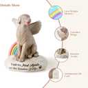 Dog Memorial Figurines Statues: Pet Sympathy Gifts for Loss of Dogs - Rainbow Bridge Remembrance Angel Gift for Dog Mom