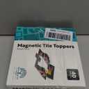 Learn & Grow Magnetic Tiles Road Expansion Pack - 40PCs Road Toppers Set for Cars, STEM Learning & Building Toy - Magnetic Tile Accessories for Kids 3+, Toddler - Add Car Roads to Any Magnet Tiles Set