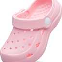 POPO PEA Girls Little Kids Luminous Sandals (Runs 1 Size Large) Boys Wide Pool Slip on Clogs Big Kid Toddler Garden Water Soft Sandal Children Comfortable Swim Beach Shoes 220