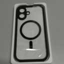 Miracase for iPhone 16 Case 6.1'', Full-Body Bumper Phone case with Built-in Full Glass Screen &Camera Control,No Gap,Compatible with MagSafe,Drop Proof 16 Cover,Black (Magnetic Classic Black)