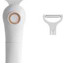 2-in-1 Electric Peeler | Auto Blade for Fruits/Vegetables | 2 Interchangeable Blades | 2*AAA | Kitchen, Travel, Camping