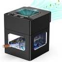 Intelligent HEPA Smokeless Ashtray Indoor with Lighter,USB Rechargeable Smoke Removing Ashtray for Home,Bedroom,Office,Car,Outdoor (Black-076)