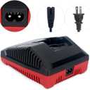 Biswaye 18V 3.0A Fast Charger Compatible with Porter Cable 18V Battery, PCXMVC Charger Compatible with Porter-Cable PC18B PC18BLEX PCC489N PC18BLX 18 Volt Lithium NiCad NiMH Battery with LED Indicator