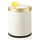 FEIDASH Automatic Motion Sensor Bathroom Trash Can with Lid, 2.8 Gallon Touchless Trash Garbage Bin Small Mini Trash Cans Trashcan -White