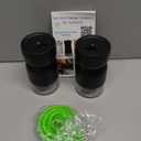 HOME EC Original Salt and Pepper Shakers Set with Adjustable Pour Holes - Black Salt Shaker and Pepper Shaker - Farmhouse Spice dispenser for salts, Ground peppercorn and spices (2pk)